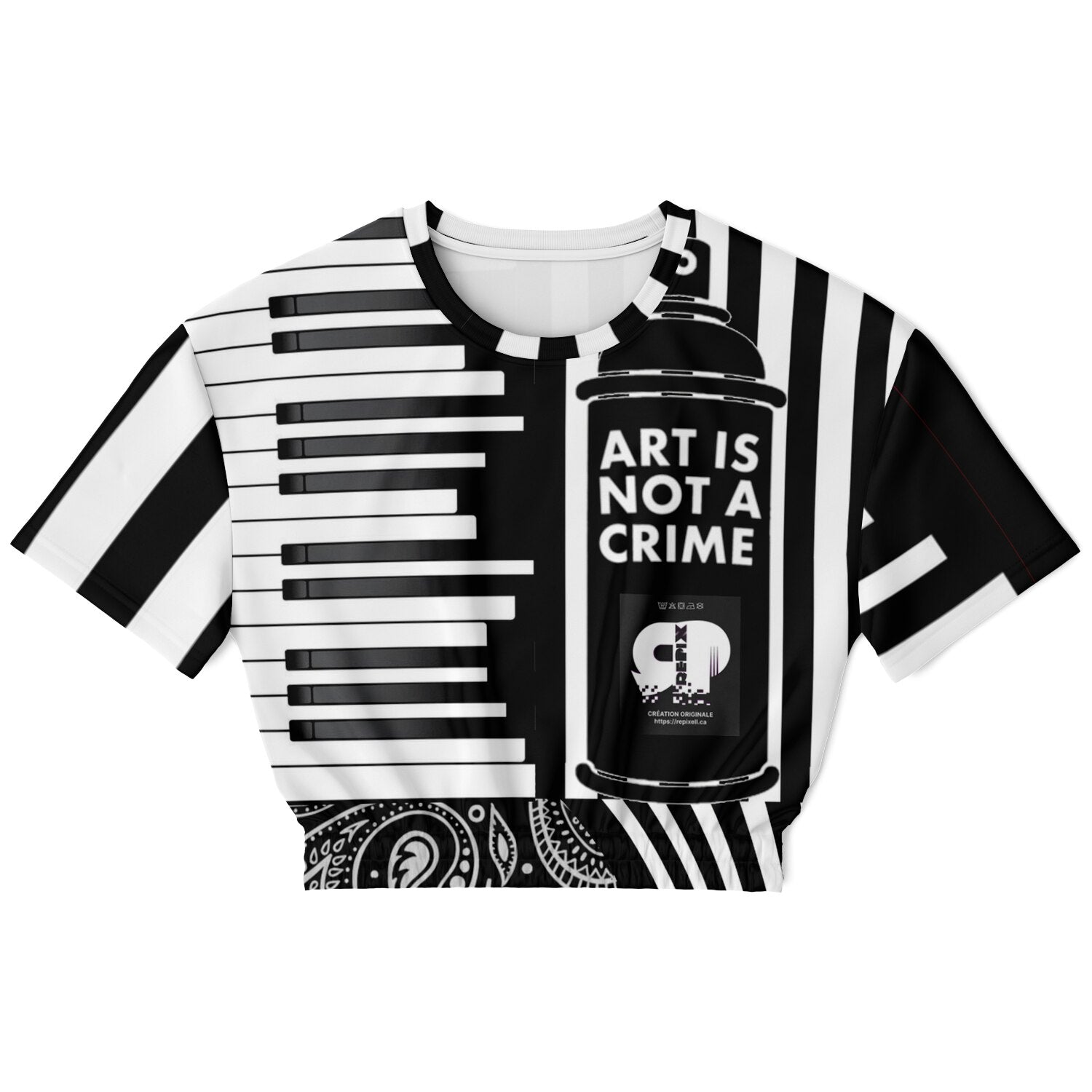 Sweat Court Manches Courtes "Matrix Crop" – REPIX