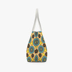 REPIX – Sac Cabas Vertical “Array Vector Transit” | PU Leather Minimalist Cyber Tote Bag