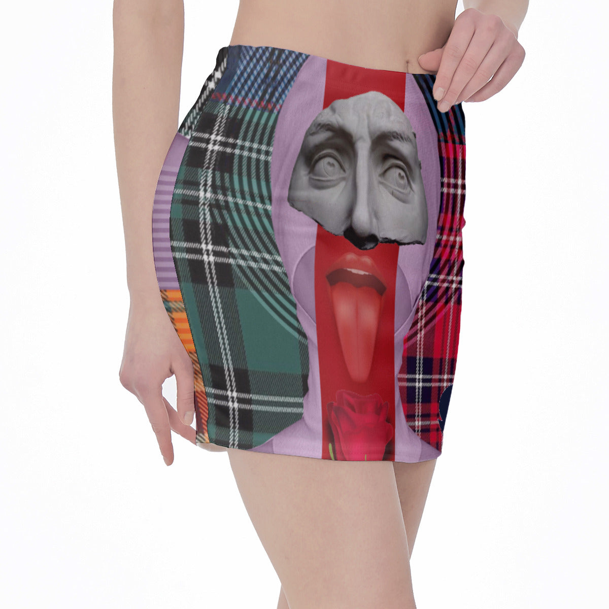 REPIX – Jupe Mini Moulante “Urban Flow Skin” | Taille Haute Cyber Streetwear
