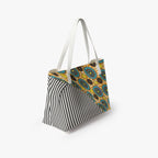 REPIX – Sac Cabas Vertical “Array Vector Transit” | PU Leather Minimalist Cyber Tote Bag