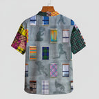REPIX – T-Shirt Henley “Ribbed Fragment Signal” | Utility Pocket Cyber Streetwear
