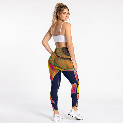 All-Over Print Women's Seamless High Waisted Butt-Lifting Leggings