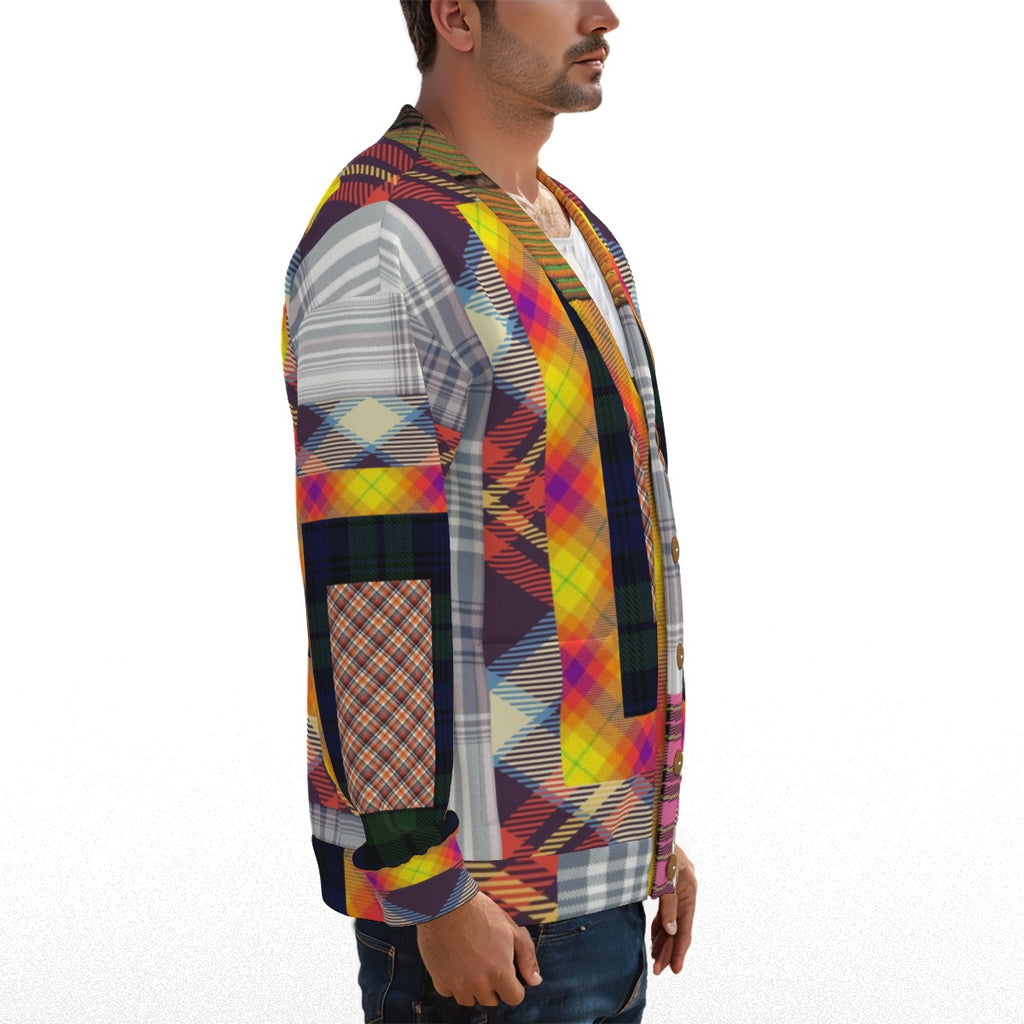 REPIX – Cardigan Tricot “Thermal Raster Frame” | Premium Hacci Fleece Cyber Cardigan