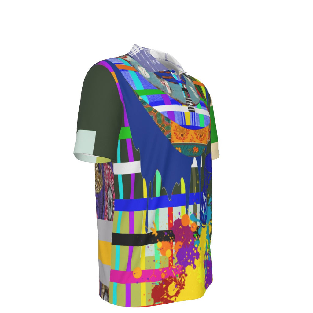 REPIX – Polo Éco “Glitch Matrix Array” | Recycled Microfiber Urban Streetwear