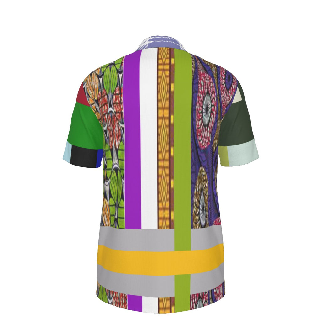REPIX – Polo Éco “Glitch Matrix Array” | Recycled Microfiber Urban Streetwear