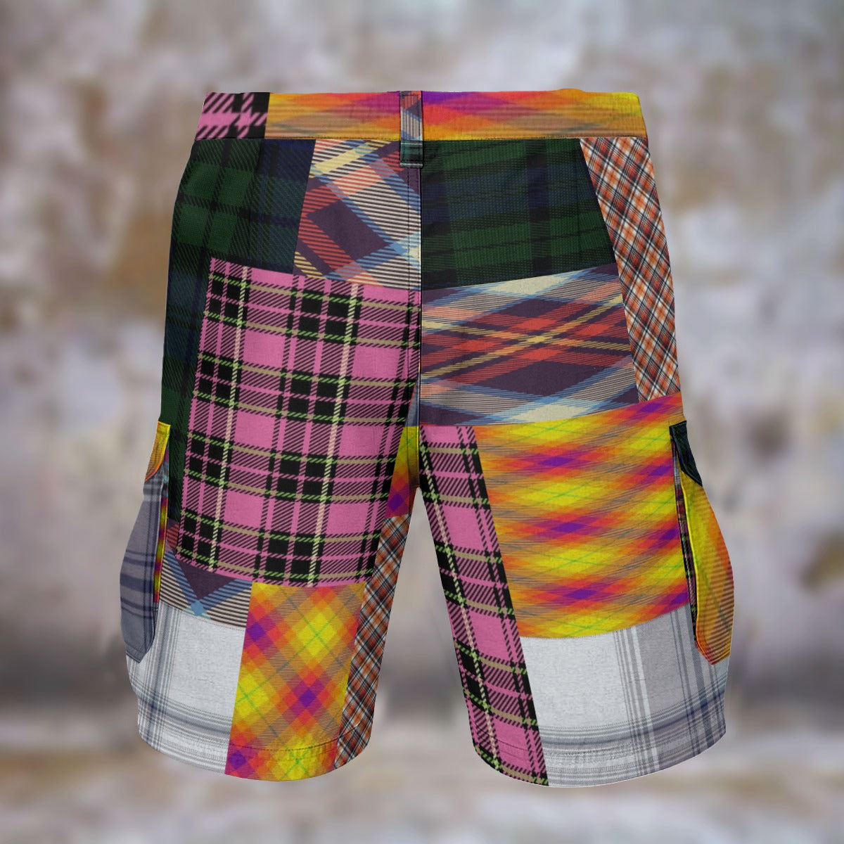REPIX – Short Cargo “Matrix Shell Array” | Denim-Weave Multi-Pocket Cyber Shorts