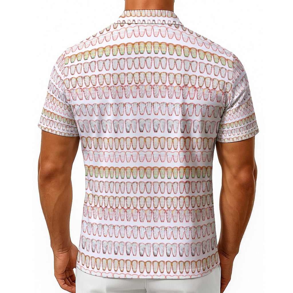 REPIX – Chemise d'Été “Brise Matrix Shift” | Roman Collar Stretch Cyber Shirt
