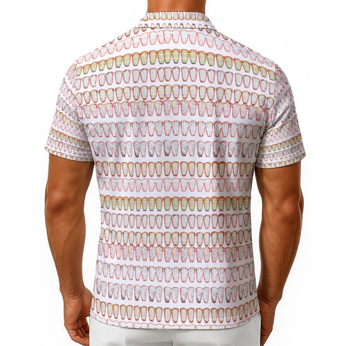 Chemise d'Été Légère Motif Digital "Matrix Shift" – REPIX Homme
