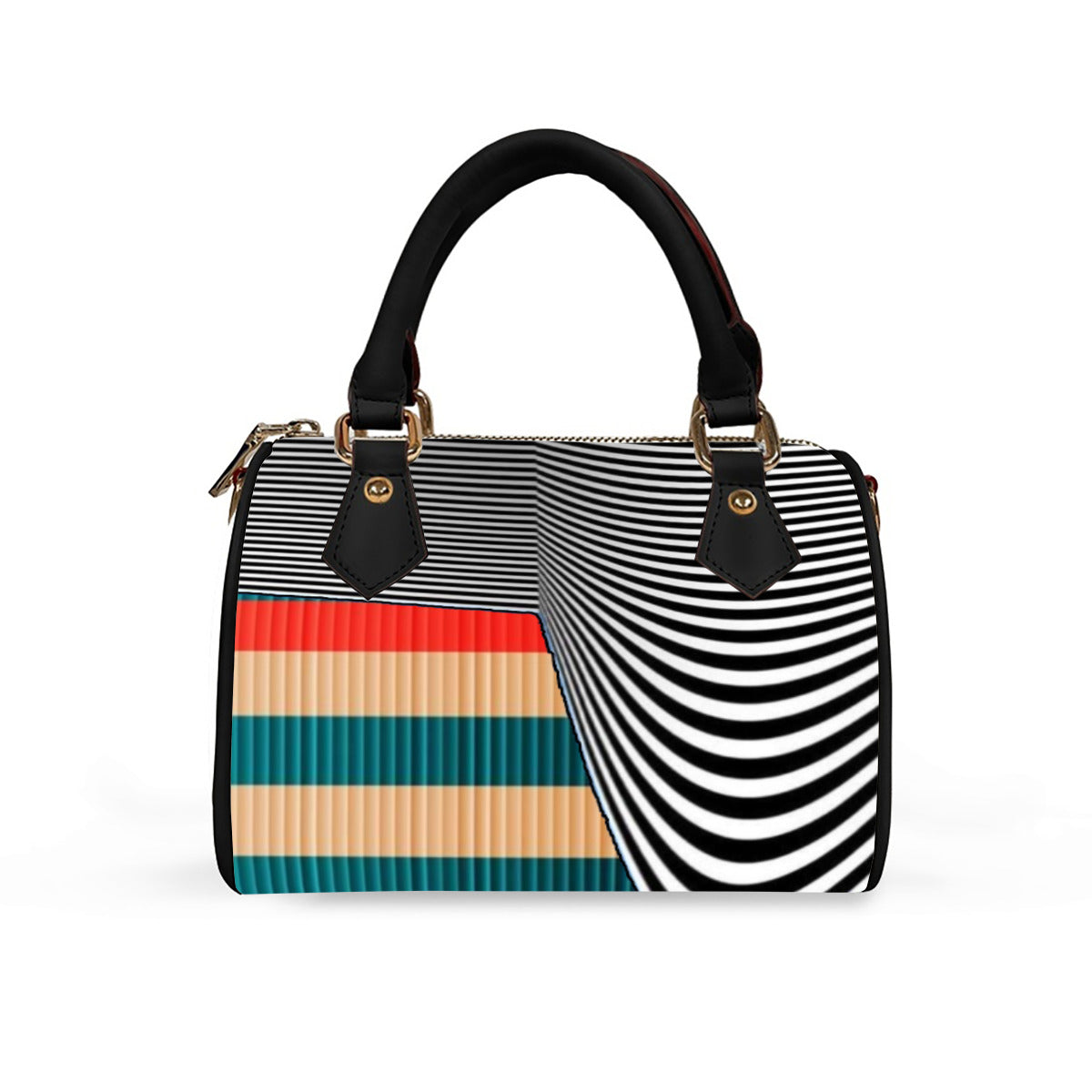 REPIX – Sac Polochon “Matrix Matrix Core” | Barrel-Shaped Convertible Leather Handbag