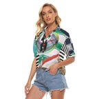 REPIX – Top Col V Ample “Raster Lattice Spectrum” | Loose Fit Pocket Cyber Streetwear