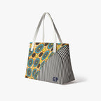 REPIX – Sac Cabas Vertical “Array Vector Transit” | PU Leather Minimalist Cyber Tote Bag