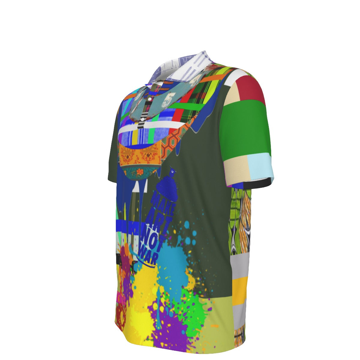REPIX – Polo Éco “Glitch Matrix Array” | Recycled Microfiber Urban Streetwear