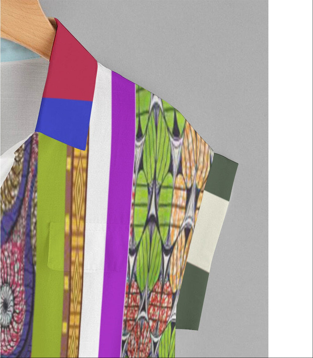 REPIX – T-Shirt Grand Format “Lattice Grid Knot” | Chiffon Knotted Hem Cyber Streetwear