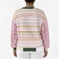 REPIX – Sweatshirt Color-Block Pixel Sequin | Women's Sequin Sleeve Regular Fit Sweatshirt