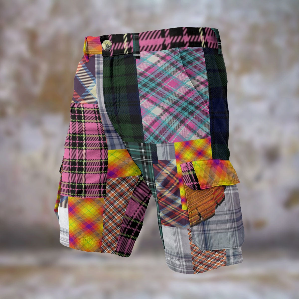 REPIX – Short Cargo “Matrix Shell Array” | Denim-Weave Multi-Pocket Cyber Shorts