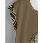 REPIX – T-Shirt Col Rond “Neonova Signal Flow” | Coupe Curved Hem Streetwear