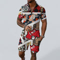 REPIX – Ensemble Survêtement “Stream Glitch System” | Zip Polo & Shorts Cyber Tracksuit