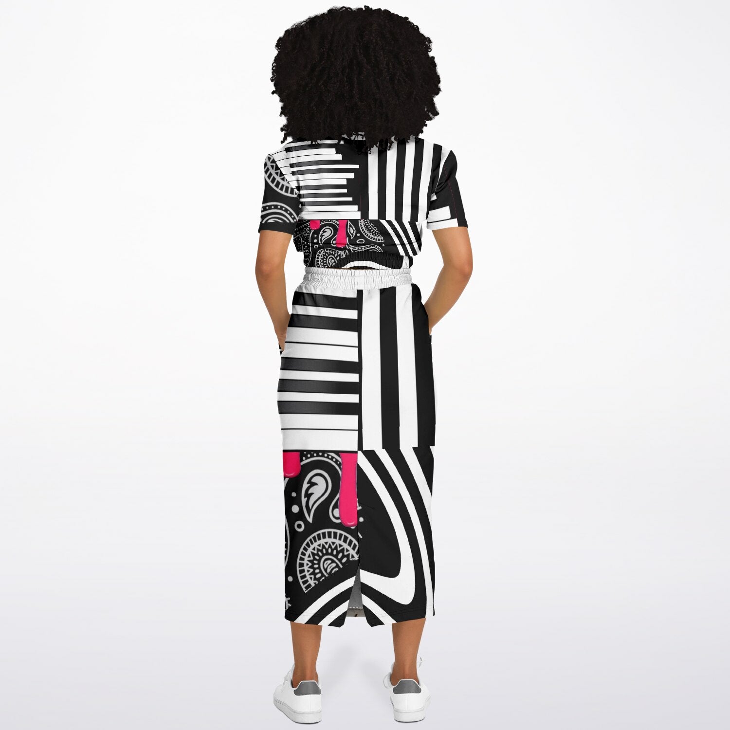 Ensemble Sweat Court & Jupe Longue « Memory Layer Set » – REPIX
