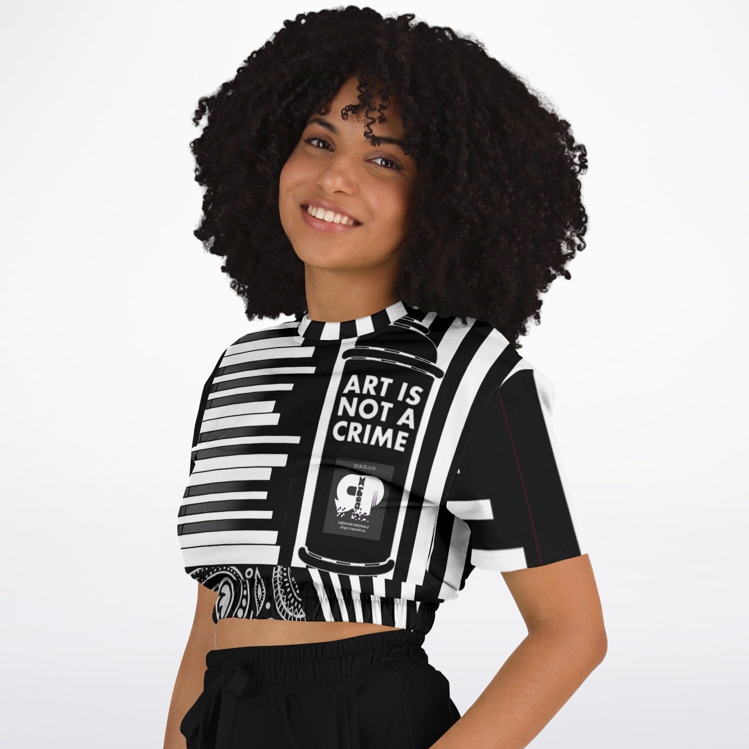 Sweat Court Manches Courtes "Matrix Crop" – REPIX