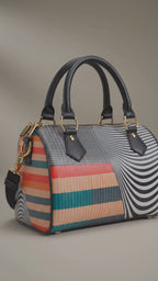 REPIX – Sac Polochon “Matrix Matrix Core” | Barrel-Shaped Convertible Leather Handbag
