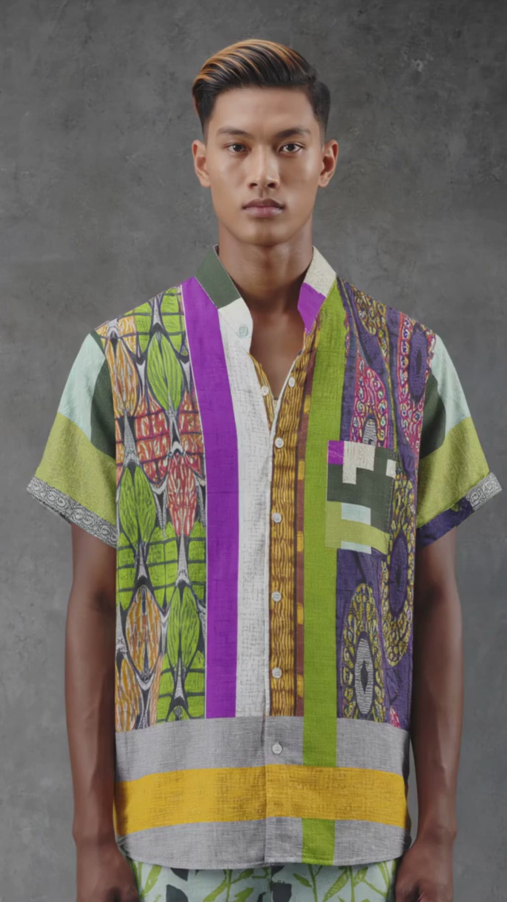 REPIX – Stand Collar Urban Minimal Shirt