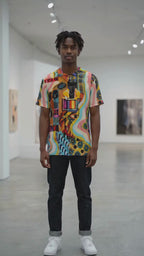 REPIX – T-Shirt Éco “Lattice Spectrum Base” | Recycled rPET Core Cyber Streetwear