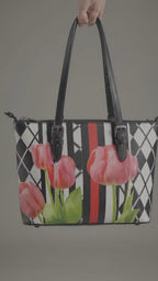 REPIX – Sac Cabas “Urban Transit Archive” | Large PU Leather Cyber Handbag