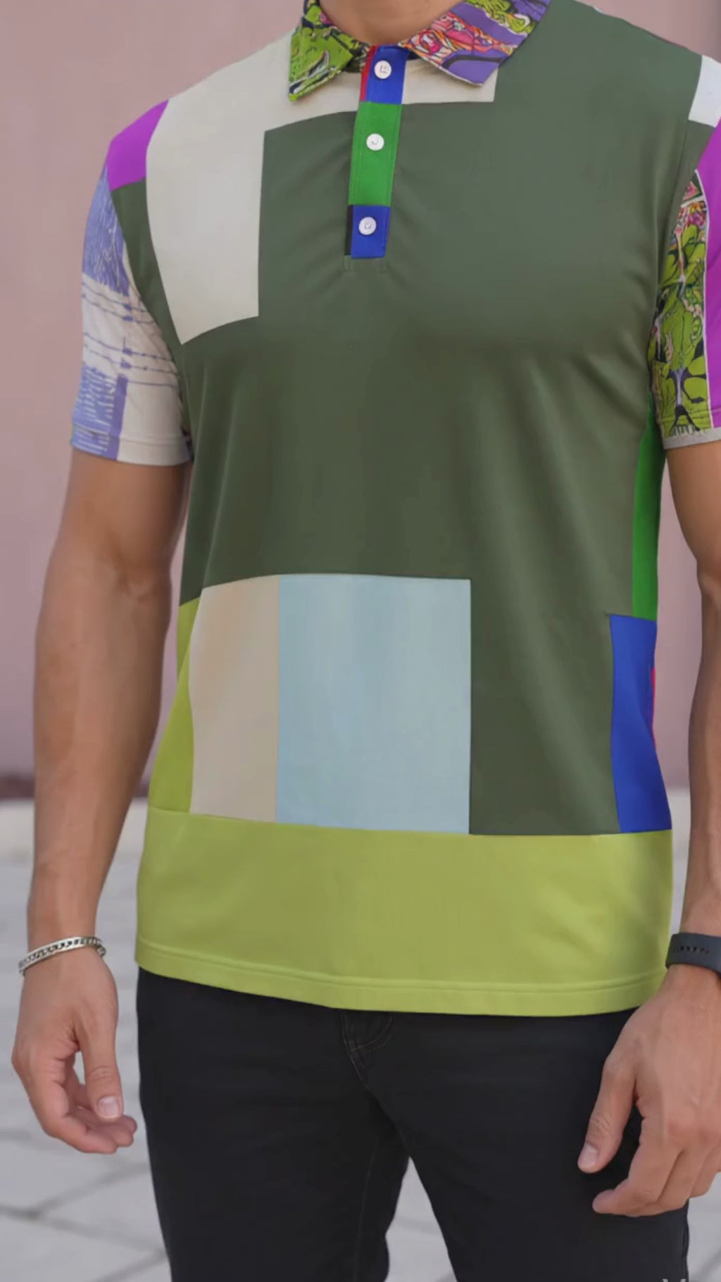REPIX – Polo Technique “Velocity Vector Stream” | High-Elasticity Performance Streetwear