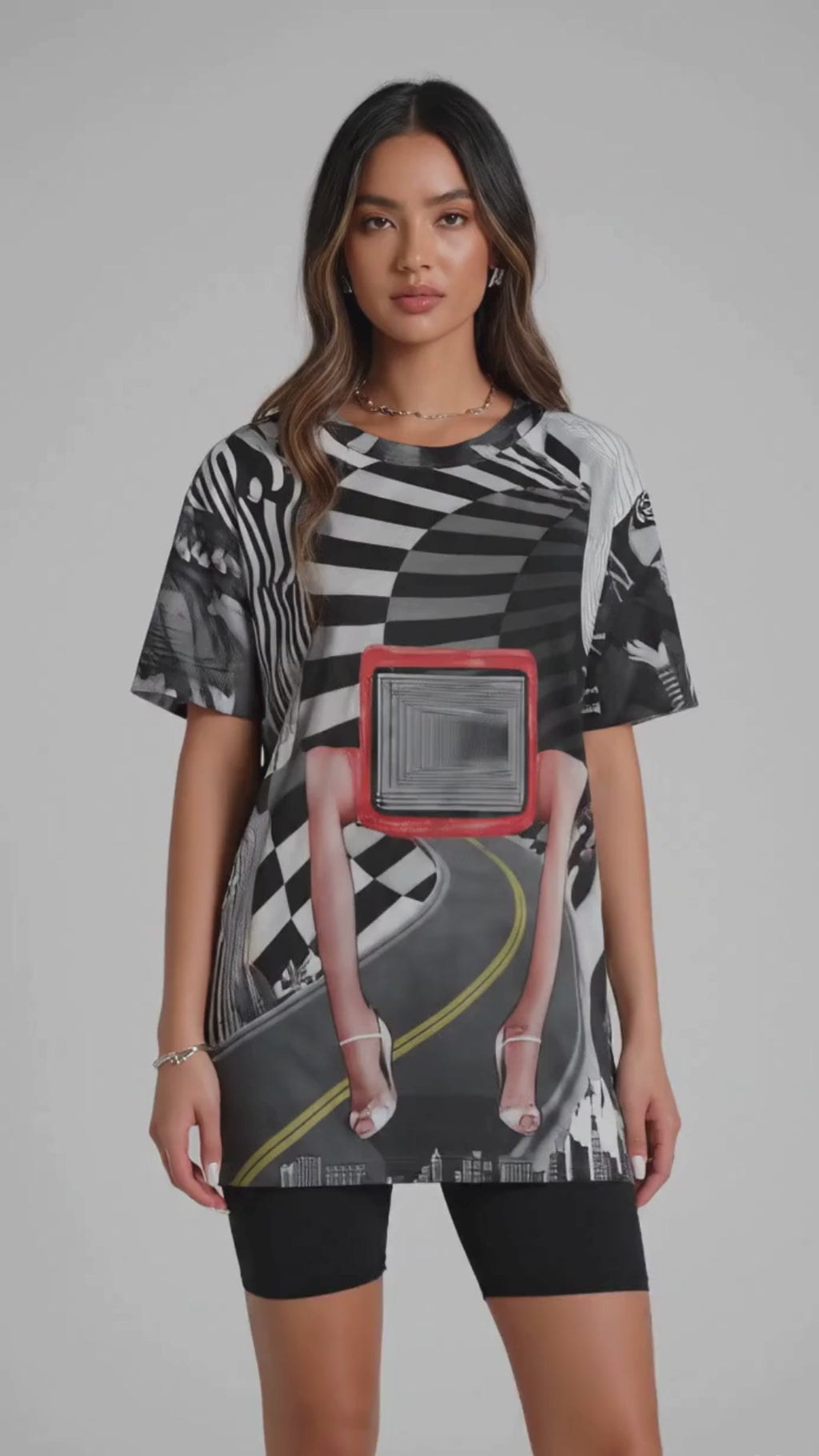 REPIX – Optical Illusion Loose Tee